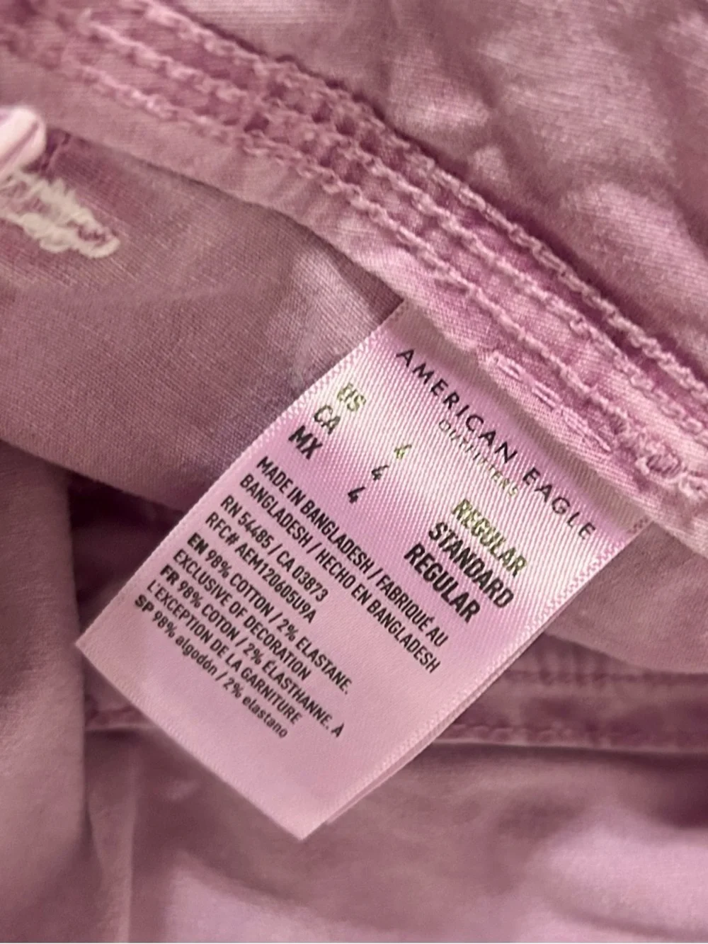 American Eagle Outfitters Purple Cargo Pants - Picture 2 of 6